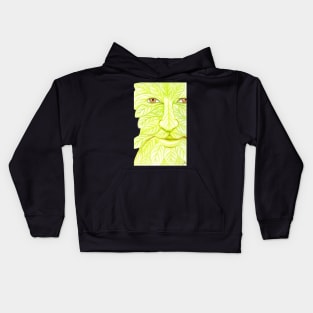 Man of the Forest, Green Man- Yellow Kids Hoodie